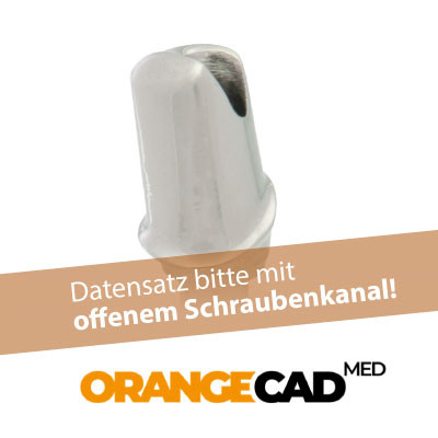 Indiv. Abutment, OrangeCAD kompatibel zu Straumann®/ Bone Level